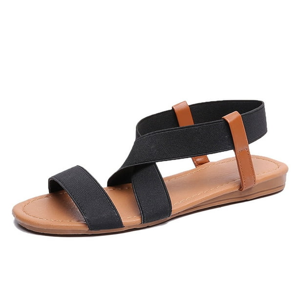 Sandalias de mujer de verano Calzado casual Sandalias casuales de mujer de color sólido Wmkox8yii nm5072