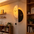 thumbnail image 4 of WMQPNNS Modern Corner Clock Stylish Double Clock Induction Luminous Corner Clock Bedroom Silent Corner Clock with Digital Scale, 4 of 5