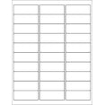 thumbnail image 1 of 30 Up Labels 1" X 2-5/8" Etiquetas de dirección de envío para impresoras láser y de inyección de tinta, blancas, (100 hojas, 3000 etiquetas), 1 of 5