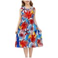 thumbnail image 2 of Delliss Mommy and Me Dresses Floral Printed Sleeveless Tank Maxi Dress for Mother and Daughter Summer Casual Sundress Beach Dress, 2 of 6