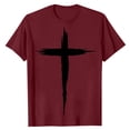 thumbnail image 2 of Yaoyar Men’s Novelty T-Shirts Jesus Cross Faith Casual Crewneck Short Sleeve Shirt Christian Shirts for Men Workout Tees, 2 of 5