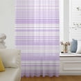 thumbnail image 6 of Purple Stripe Sheer Curtains 63 Inches Long, Abstract Art Modern Vertical Striped Light Filering Curtains, Breathable Simi Curtain Privacy Drapes for Living Room Bedroom Lightweight Window Treatment, 6 of 9