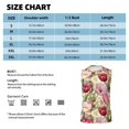 thumbnail image 5 of Lsque Tulips Flowers Print Men's Cotton Blend Sleeveless Muscle Shirts (S-3XL)- Moisture Wicking, Odor Protection, UPF 30+,3X-Large, 5 of 8