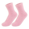 thumbnail image 5 of LWNYDPLSD Womens Socks Work Socks Women Fuzzy Fluffy Cozy Slipper Socks Warm Soft Winter Plush Home Sleeping Socks Yellow, 5 of 8