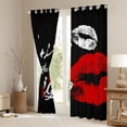 thumbnail image 3 of Homewish Valentine's Day Curtains Pack of 2 (42x84 Each) for Female Men Adults,Black Red Curtains Blackout,Romantic Couple Lover Bedroom Curtains,Breathable Home Decor, 3 of 6