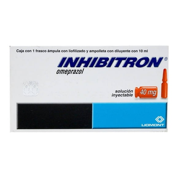 Inhibitron Omeprazol 40 mg solución inyectable 10 ml