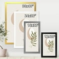 thumbnail image 4 of Designart 'Abstract Geometrical Leaf With Moon II' Modern Framed Art Print, 4 of 4
