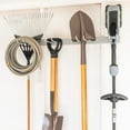 thumbnail image 6 of Shovel Holder Wall Mount, Lawn Tool Organizer Garage, Gray Steel, 6 of 7