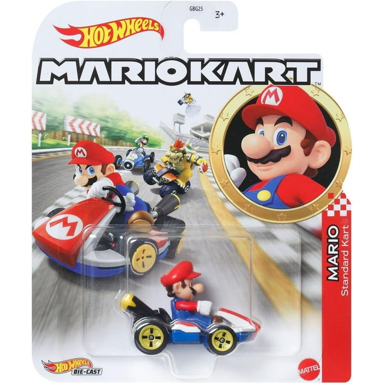 Hot Wheels Mario Kart Die-Cast Vehicle Collection, 7 Character