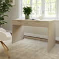 thumbnail image 2 of Martha Stewart Home Office Modular 2 Drawer Desk in Light Natural with Brushed Gold Hardware, 2 of 11