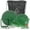 Green, variant on Sluice Fox Sluice Fox backpack gold prospecting kit with classifier: Two spiral gold pans, plastic gold shovel or pay dirt scoop and black sand gold separator magnet (green color set)
