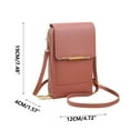 thumbnail image 3 of Leather Crossbody Phone Bag For Women With Touch Screen Access And Key Storage 1 Pack, 3 of 5