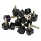 thumbnail image 4 of Puntas de Resaración de Zapatos de Tacón Alto Grifos Elevados de Pasadores Reemplazo para Caminar Cómodo Negro Pu 60 piezas, 4 of 7