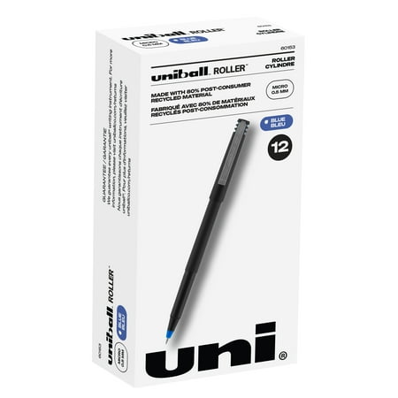 UPC: 0030246601532 | Uniball Roller Ball Stick Pens  Micro Point (0.5mm)  Blue Ink  12 Count