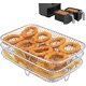 thumbnail image 1 of Multi-Function Three Layer Stackable Air Fryer Rack Compatible with NINJA Dual Zone Foodi Air Fryer [AF400EU]/[AF300EU], Air Fryer Accessory, 1 of 1