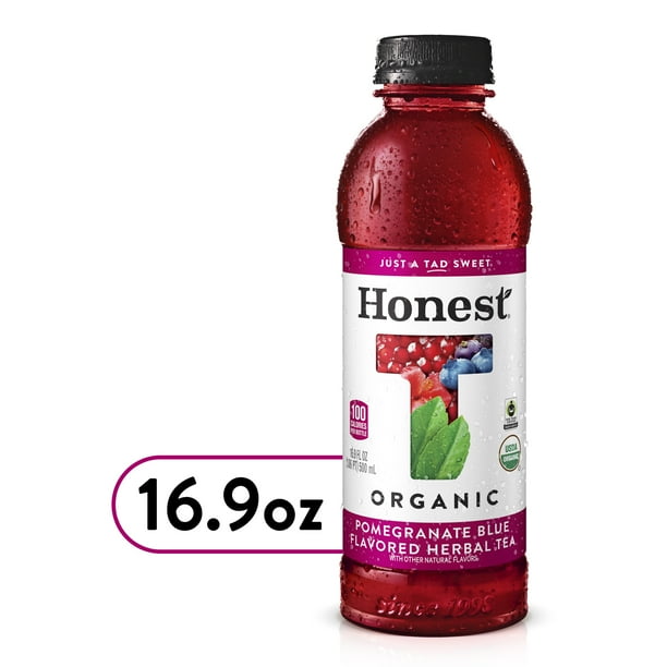 Honest Tea Organic Fair Trade Pomegranate Blue Gluten Free, 16.9 fl oz