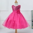 thumbnail image 2 of Uccdo Little Girls Flower Girl Dresses Kids Princess Formal Sequin Tulle Party Prom Ball Gown Dress 1-10T, 2 of 5