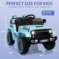 thumbnail image 2 of EuKer Electric Children'S Stroller, Mini Jeep, 12v 45ah, Blue, 2 of 5
