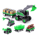 thumbnail image 1 of Carros De Juguete Para Niños Vehículo De Construcción Agricultura 6pzs verde gris, 1 of 3