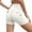 White, variant on Breezora Women's High Waist Button Detail Yoga Shorts Scrunch Lifting Workout Running Quick Dry Gym Bottoms