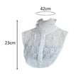 thumbnail image 7 of Sharplace Fake Collar Women False Collar Stylish Accessories Ruffle for Blouse White, 7 of 7