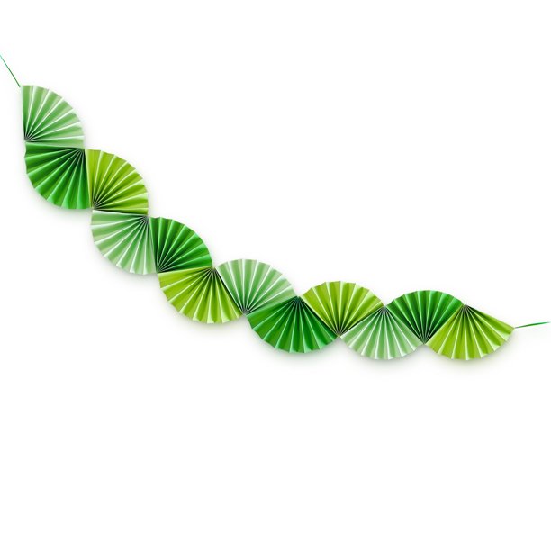 Nvzi 5 elegantes banderines colgantes, banderines de papel con estilo, banderines únicos para bodas, fiestas y decoraciones para el hogar, color verde