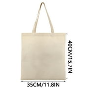Sturdy Canvas Wholesale Tote Bags with Long Handle, Heavy Duty 11.81x15.7 Blank Totes Great for DIY Painting Printing Embroidery, 1 PCS