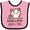 Pink and Black, variant on Inktastic Meemaw and Pop Pop Cat Grandchild Girls Baby Bib