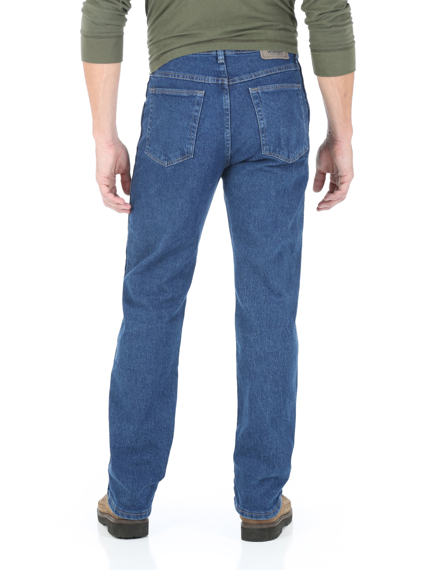Wrangler Men's and Big Men's U-Shape for Comfort Regular Fit Jean with  Comfort Flex Waistband 