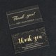thumbnail image 4 of Tarjetas de Felicitación de agradecimiento para tienda pequeña, tarjeta de agradecimiento para negocios, color dorado y negro, 50 piezas, 4 of 4