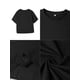 thumbnail image 3 of Camiseta gráfica para el primer día de clases para niñas: 100 % algodón, cuello redondo, informal, con estampado de corazones y estrellas, útiles escolares, un atuendo esencial para la vuelta al cole, 3 of 7