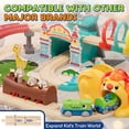 thumbnail image 4 of Train Set for Kids, Train Toys for Toddlers 2 3 4 5+ Years Old, Dinosaur Toy Trains, Great Gift for Boys Girls - Compatible with Other Brands Train Tracks, 4 of 10