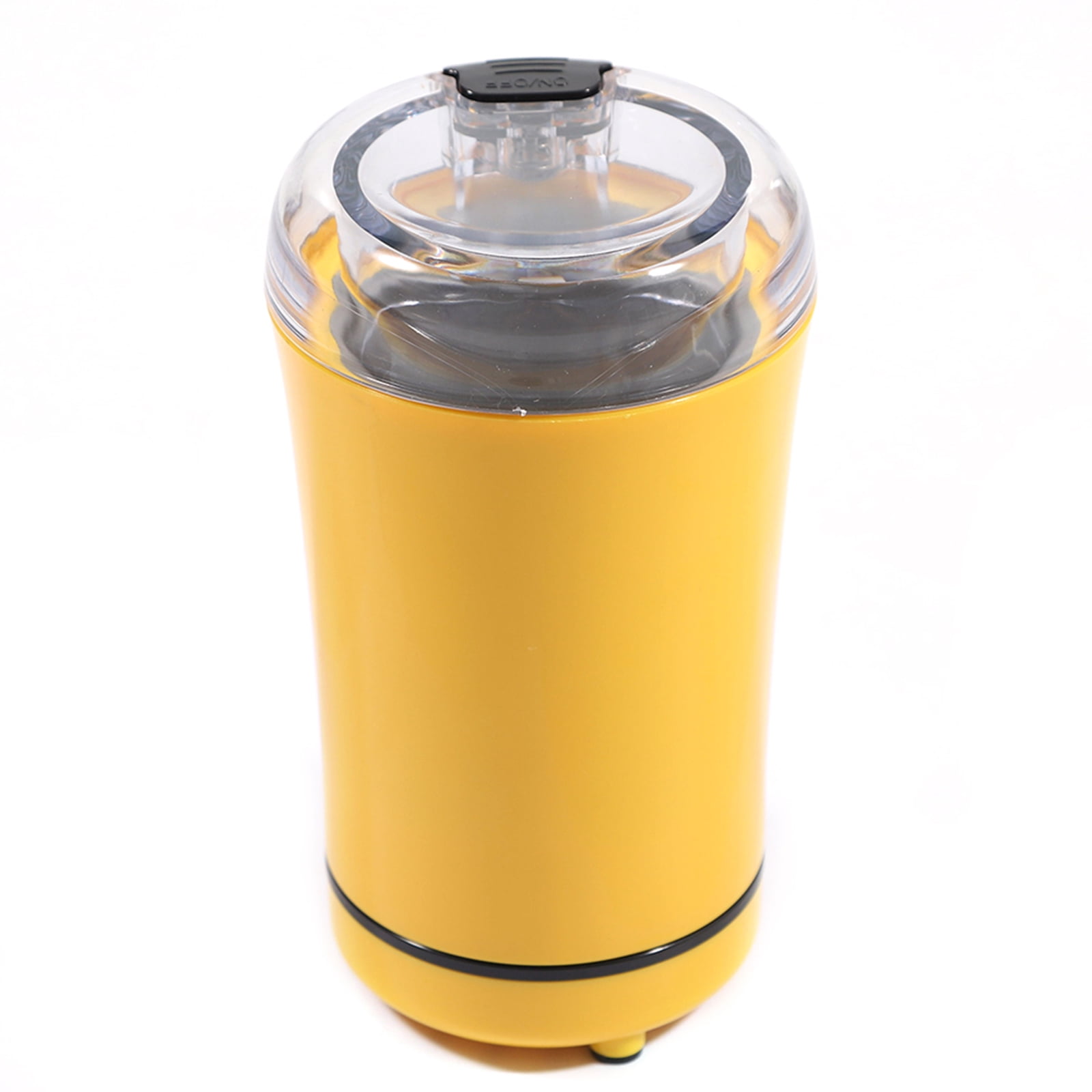 TFCFL MINI Electric Coffee Bean Grinder Nut Seed Herb Grind Spice Crusher Yellow Mill Blender with Stainless Steel Blade