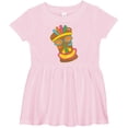 thumbnail image 3 of Inktastic Happy Tiki Face Girls Baby Dress, 3 of 5