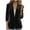 Black, variant on Women Velvet Jacket Cardigan Blazer office Work Short Coat Suit Jacket with Pocket Yellow XXL(XXL)