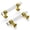 Crysacrylic / Brushed Golden Brass, variant on Hickory Hardware Crystal Palace Collection Pull 3 Inch Center to Center Crysacrylic with Polished Nickel Finish