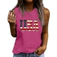 thumbnail image 2 of Mifsaly Independence Day Tank Top Women Sleeveless Tops Cotton American Flag Graphic Patriotic Summer Shirts Loose Fit Soft Breathable Versatile Holiday Wear M, 2 of 4