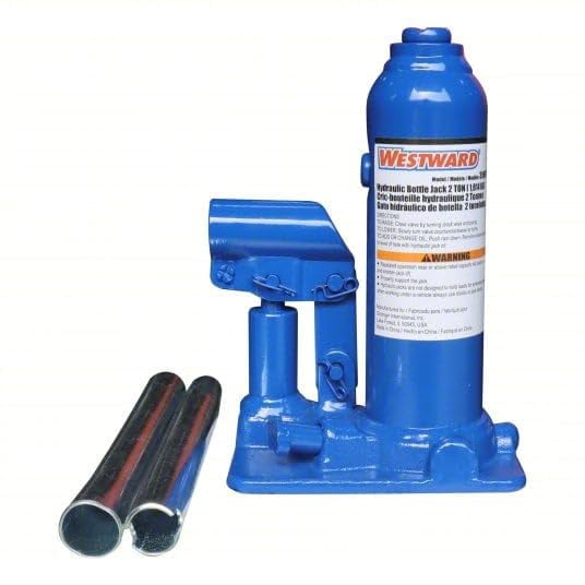 Westward Bottle Jack, Hydraulic, 2 Tons, 7-1/16in.L CA1