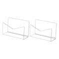 thumbnail image 1 of sobre de letras de escritorio de 2 piezas sobres de almacenamiento de sobres de almacenamiento Organizador ligero práctico Moderno acrílico Versátil Transparente, 1 of 8