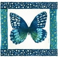 thumbnail image 2 of Shamp, Cindy 27x26 White Modern Wood Framed Museum Art Print Titled - Butterfly with Border I, 2 of 4