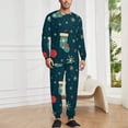 thumbnail image 2 of Christmas Snow Socks Men's Pajama Set Sleepwear Pjs Lightweight Long Sleeve Crewneck Shirts and Bottoms Soft Comfy Sleep Sets L, 2 of 5