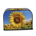 thumbnail image 2 of Sikiie Sky Golden Sunflower Field A Toaster Covers 2 Slice Dustproof Toaster Cover Bread Machine Cover, Dustproof Cover - 11.4" x 7.5" x 7.9", 2 of 7