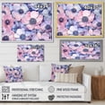 thumbnail image 4 of Designart "Dreamy Peppiness In Purple And Pink" Poppies Floater Framed Canvas Wall Art, 4 of 5