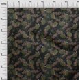thumbnail image 3 of oneOone Georgette Viscose Olive Green Fabric Florals Sewing Material Print Fabric By The Yard 42 Inch Wide, 3 of 6
