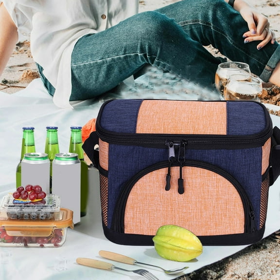 EARKITY Insulated Lunch Bag, Leakproof Thermal Bento Lunch Box, Portable Lunch Box Small Cooler Bag, Soft Collapsible Reusable Insulated Lunch Tote for Everyday Work Travel Office School