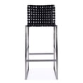 thumbnail image 3 of Butler Specialty Company Urban Woven Leather Rectangular  28" Barstool - Black, 3 of 8