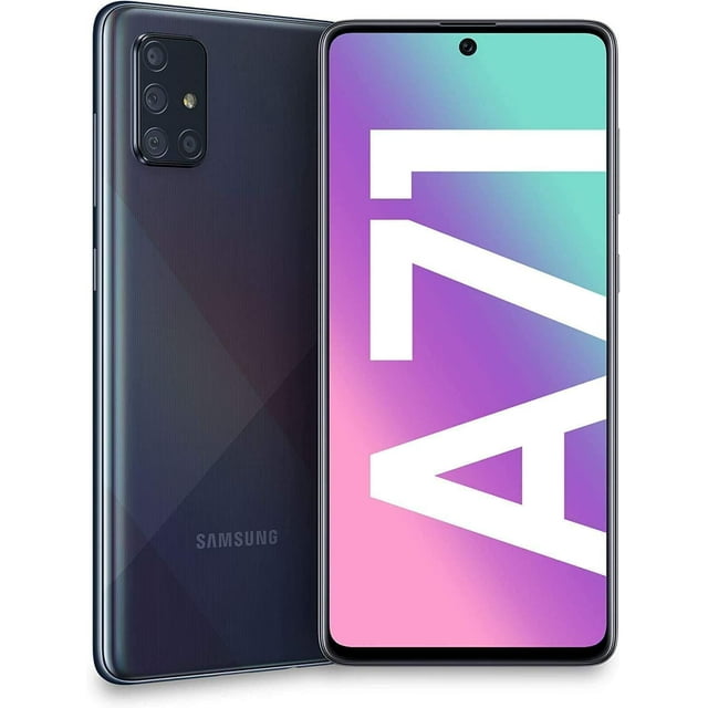 Restored Samsung Galaxy A71 4G - 128GB – Prism Crush Black – 64MP Quad Rear & 32MP Front Camera - Fully Unlocked Smartphone - Excellent Condition