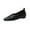 Black, variant on Women’s Loafers Faux Leather Dress Shoes Pointed Toe Slip On Margot Plain Toe Ballerina Ballet Closed Toe Flats Low Wedge Comfort Soft Sole Dress Shoes