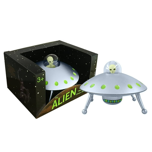 Off the Wall Toys Alien GlowintheDark UFO Space Ship and Bendable