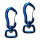 thumbnail image 1 of Gancho giratorio del mosquetón del llavero del mosquetón , aleación de aluminio para al aire libre azul Zulema Swivel Eye Snap Hook, 1 of 7